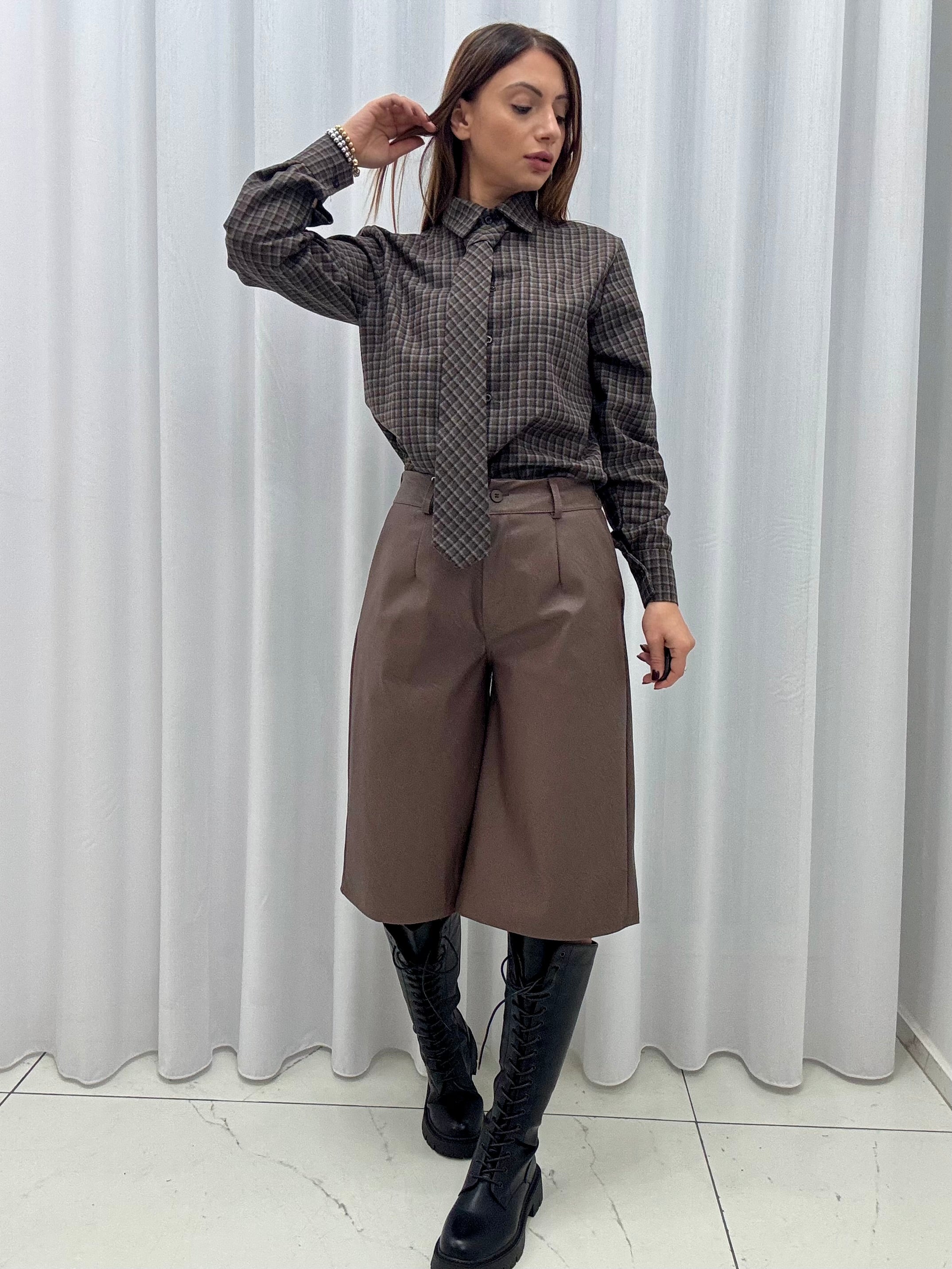 Bermuda Ecopelle art.18197 Tortora